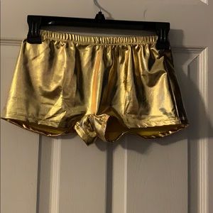Gold Booty Shorts